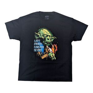 Mixed Threads Star Wars T-shirt Yoda Jedi Strength Empire Strikes Back XL NWT